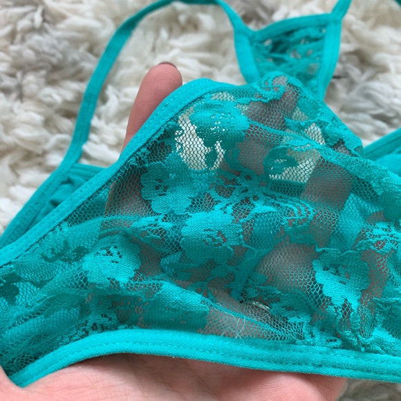 Nollie Teal Lace Bralette - Picture 5 of 7